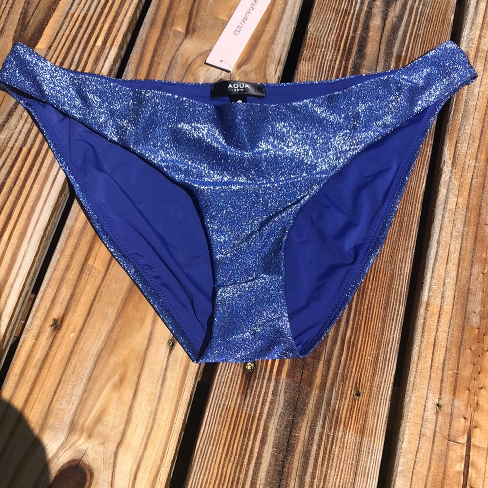NWT Aqua Swim Bloomingdale’s Exclusive In Shimmery Sapphire Size XL